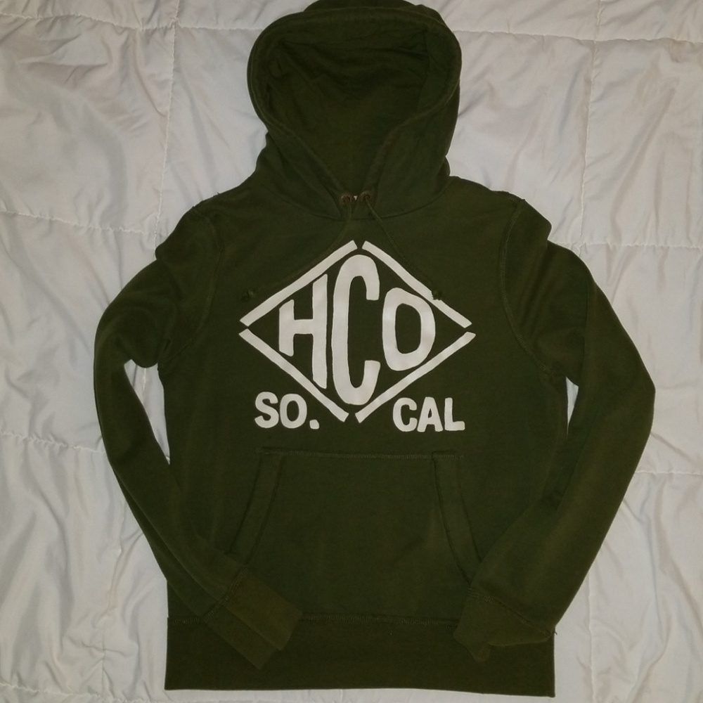 Hollister green hoodie